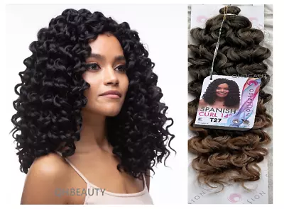 £7.49 • Buy Obsession Synthetic Crochet Braid Curly Hair Extension - Spanish Curl 14 INCH