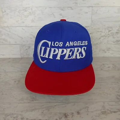LA Clippers Snapback Hat Cap Blue Red Mitchell & Ness NBA Adjustable • $14.95