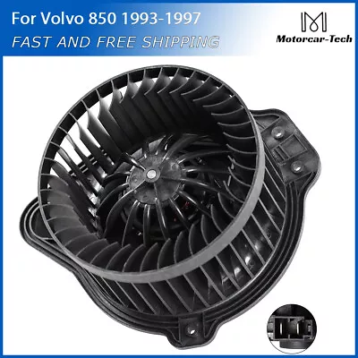 New Fits Volvo 850 1993-1997 A/C Heater Blower Motor W/ Fan Cage 6820812 700166 • $45.59