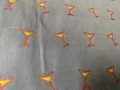 $5.99 • Buy Martini Glass Fabric Drapery Upholstery 