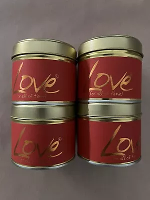 4x Lily Flame Candles | Love | Brand New • £32.99