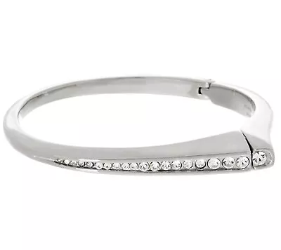 QVC Steel By Design Stainless Steel Graduated Crystal Average Bangle $68 • $33.11