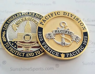 Los Angeles Police VENICE BEACH Challenge Coin. New 1.75 LAPD FBI LASD CHP • $19.25