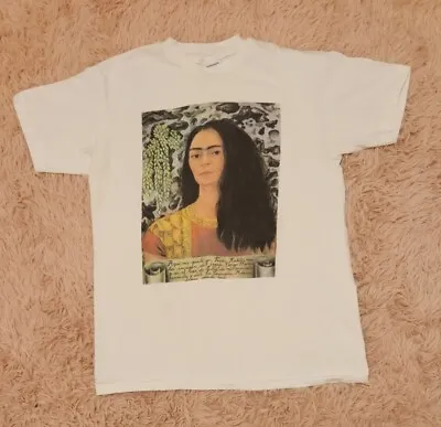 Vintage 1990s Frida Kahlo Portrait Art T-Shirt Single Stitch M • $175