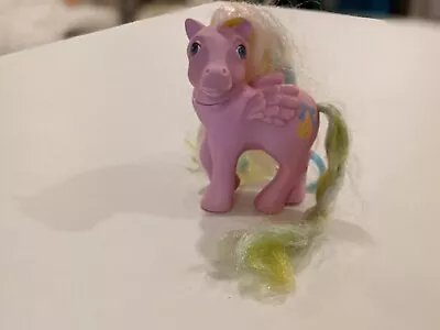 Vintage Hasbro G1 My Little Pony Brush N Grow Curly Locks Pegasus 1984 Loose Toy • $8.49