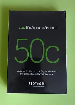 SAGE 50c Accounts Standard Sealed 12 Month Subscription • £49.89