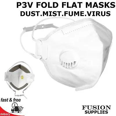 £3.30 • Buy P3v Welding Mask.dust. Ffp3v.respirator Mask. Asbestos.mdf.pesticide.spraying.uk