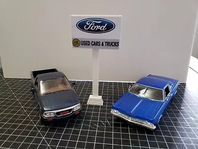 1:24 / 1:25 Scale Diorama FORD Used Car Sign • $14.36