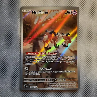 Mr. Mime 179/165 Illustration Rare - Pokemon Scarlet & Violet 151 - NM • $6