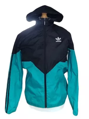 Super Rare Adidas Colorado Ori Jacket Windbreaker Glanz Cal Surf Green Black Sm • £19