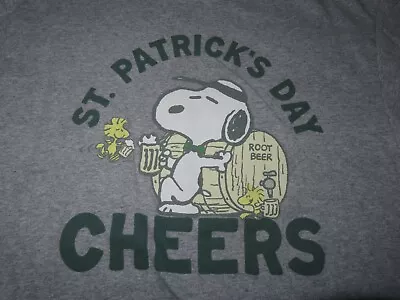 Peanuts SNOOPY  Cheers  ROOT BEER (LG) T-Shirt ST. PATRICK'S DAY • $25