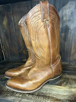 Frye 3478161 Women's Billy Pull On Boots Size 8.5B US Cognac Brown Leather • $88