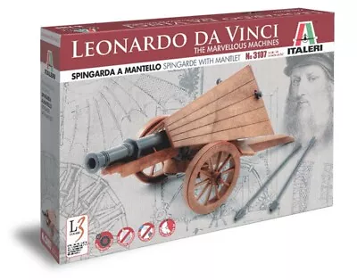 ITALERI Leonardo Da Vinci The Marvellous Machines Spingarde With Mantlet 3107 • $32