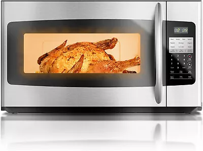 SMAD 1.6 Cu. Ft. Over The Range Microwave Stainless Steel Vent Hood Multi-Stage • $295