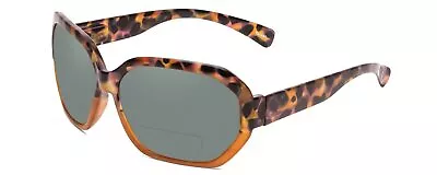 Calabria 644SB Hexagonal BiFocal Reading Sunglasses +2.00 Caramel Polarized Grey • $24.88
