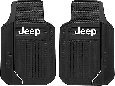 $54.99 • Buy ⭐️⭐️⭐️⭐️⭐️ Jeep 2 Front Floor Mats Mopar Universal Gift New OEM Official