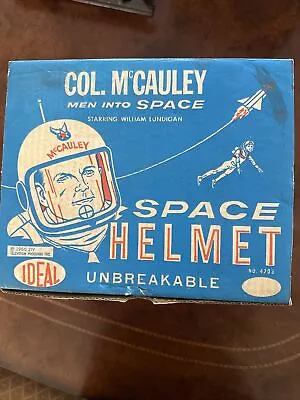 Vintage IDEAL - COL. McCAULEY SPACE HELMET - MEN INTO SPACE W/BOX (1960 TV SHOW) • $39.99