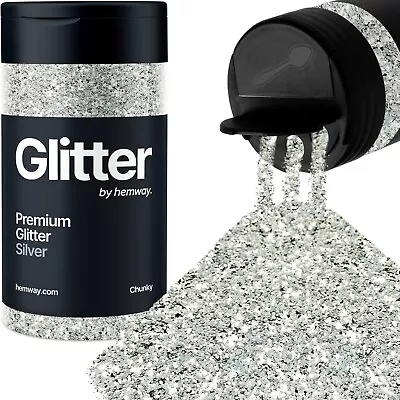 Hemway Glitter Shaker - Chunky 130g/4.6oz Glitter For Arts Crafts Cosmetics • £9.95