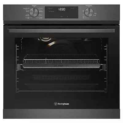 Westinghouse 60cm Multi-function 8 Dark Stainless Steel Oven With AirFry Progra • $899