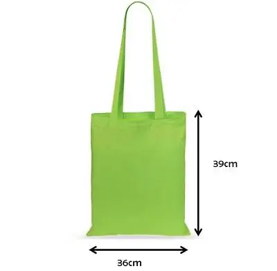 100% Cotton Canvas Tote Shoulder Shopping Bag Shopper Bags Reusable • £2.84