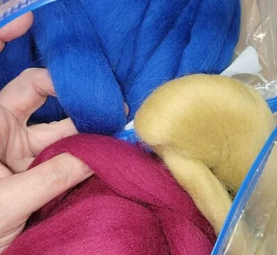 Merino Wool Roving For Felting Yarn Knitting Etc • $30