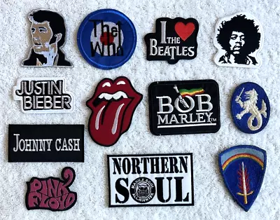 12 Music Band Patches IronOn/SewOn Metal Alternative Rock Embroidered Militaria! • $10