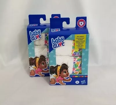 Lot Of 2 Baby Alive Doll Diaper Refill Packs 4 Diapers/Box NIP • $25.65