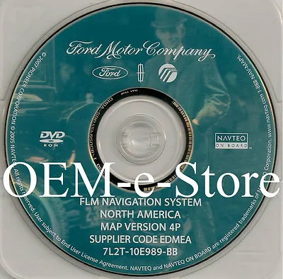 2007 Lincoln Navigator L MKZ MKX Mark LT GPS Navigation DVD U.S CAN Map 4P OEM • $55