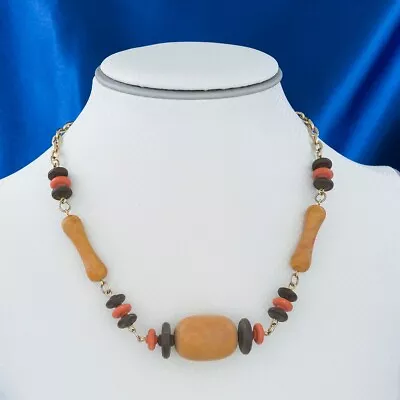 Vtg SARAH COVENTRY “Zulu” Beads & GT Necklace RARE • $16