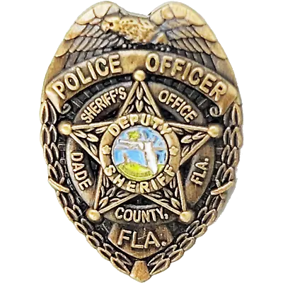 PBX-002-G Miami Dade Florida Police Department Deputy Sheriff Label Pin 1 Inch • $12.99