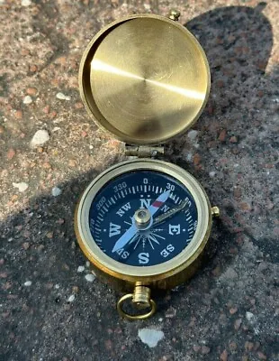 Nautical Antique Military Compass Brass Vintage WWII Military Pocket Compass • $21.17