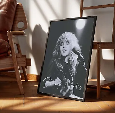 Stevie Nicks Poster Vintage Music Fleetwood Mac Poster Art Decor • $18.99