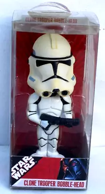 Vintage 2007 Funko Wacky Wobbler Star Wars Clone Trooper Bobble-Head Figure • $10