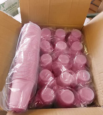 Disposable Plastic Drinking Cups Premium Pink 5oz 1000/Case • $39.99