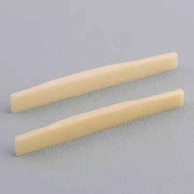 2pcs Unbleached Acoustic Guitar Bridge Bone Saddle Compensated For Martin Guitar • $5.15