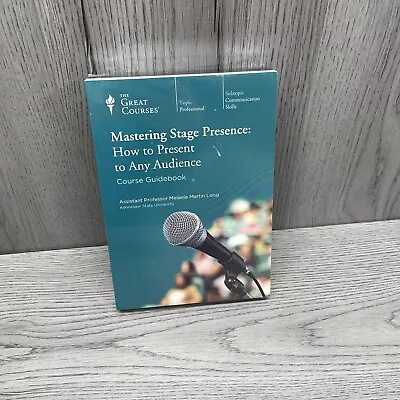 Great Courses: Mastering Stage Presence Present To Any Audience (4 DVD/Book) NEW • $21.99