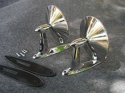 New Set Vintage Style Replacement Fender / Door Mirrors 53 56 57 ! • $59.99