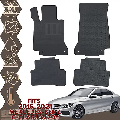 Premium Floor Mats For Mercedes C-Class (W205) 2015-2021 Heavy Duty All Weather • $88