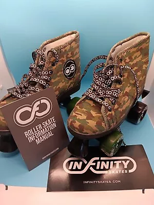 Camo Roller Skates Mens 3.5 Womens 4 Quad ROLLA By Infinity Front Stopper • $35