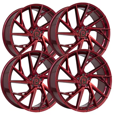 (Set Of 4) Pinnacle P316 Swank 22x9 5x120 +35mm Candy Red Wheels Rims 22  Inch • $1159.96