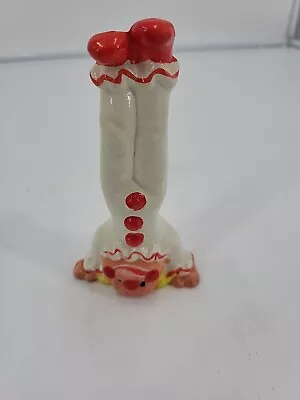 Napcoware Miniature Circus Clown Figurine Clay Japan/Tiwian Vintage 5” Tall • $8.69