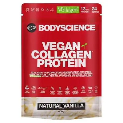 BSc Vegan Collagen Protein Natural Vanilla 600g • $44.99