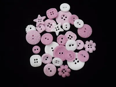 30 Edible Buttons For  Birthday Christening Baby Shower  ( ANY COLOUR MIX ) • £5.30