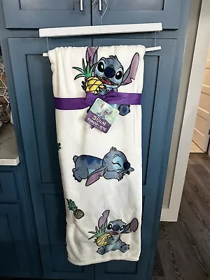 DISNEY LILO & STITCH THROW BLANKET. STITCH W/PINEAPPLE! TikToK! FREE SHIPING • $25