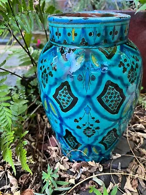 £62 • Buy Large Vintage 80s Serghini Safi Moroccan Pottery 28cm Vase Signed
