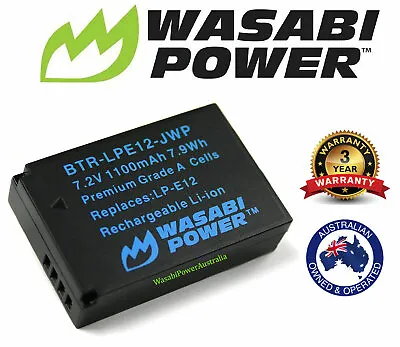 Wasabi Power Battery For Canon LP-E12 & Canon EOS M M10 M50 M100 100D Rebel SL1  • $26.90