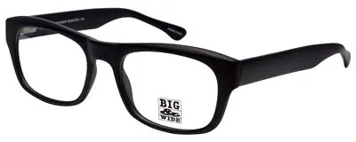 Big&Wide Authentic Designer Reading Glasses BW4 Matte Black 60mm 21 Power Option • $79.95