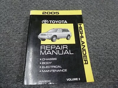 2005 Toyota Highlander Transmission & Suspension Shop Service Repair Manual • $195.64