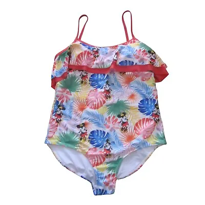 WALT DISNEY WORLD Ladies Tropical Print MINNIE MOUSE Bathing Swimsuit Sz XL • $18.75