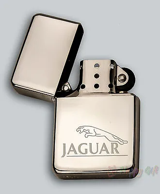 £8.99 • Buy ENGRAVED Lighter JAGUAR  Design  IN METAL TIN STAR Petrol Personalised